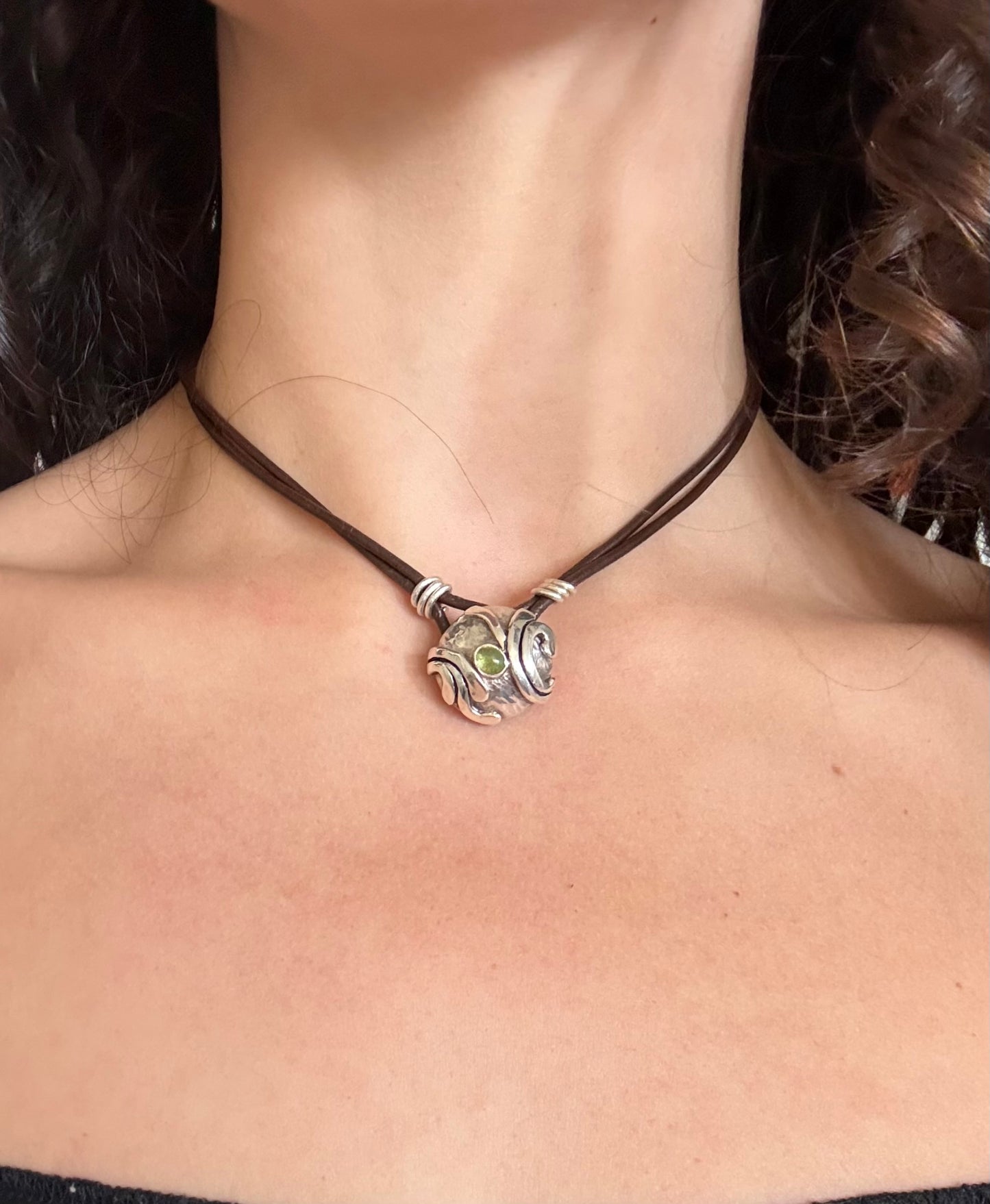 Button Pendant Necklace