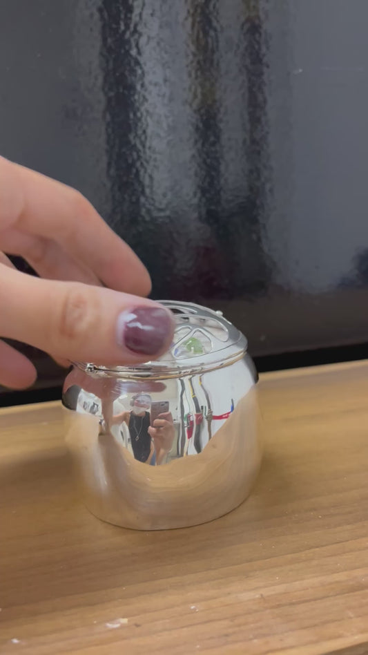 Hinged Silver Container